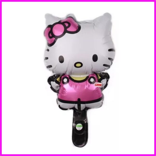 8 GLOBOS METALIZADOS DE HELLO KITTY CON FORMA DE 30 CM.